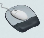 Fellowes Mousepad mit Handgelenkauflage Memory Foam silber