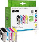 KMP Druckerpatrone H71V schwarz, cyan, magenta, gelb kompatibel zu HP 940XL (C2N93AE), 4er-Set