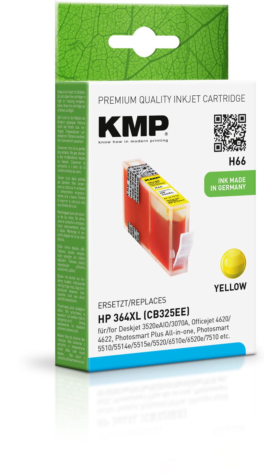 KMP Druckerpatrone H66 gelb kompatibel zu HP 364XL (CB325EE)