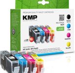 KMP Druckerpatronen H62V schwarz, cyan, magenta, gelb kompatibel zu HP 364XL (N9J74AE), 4er-Set