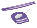 Fellowes Mousepad mit Handgelenkauflage Crystals Gel violett
