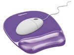 Fellowes Mousepad mit Handgelenkauflage Crystals Gel violett