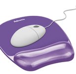 Fellowes Mousepad mit Handgelenkauflage Crystals Gel violett