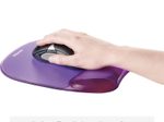 Fellowes Mousepad mit Handgelenkauflage Crystals Gel violett