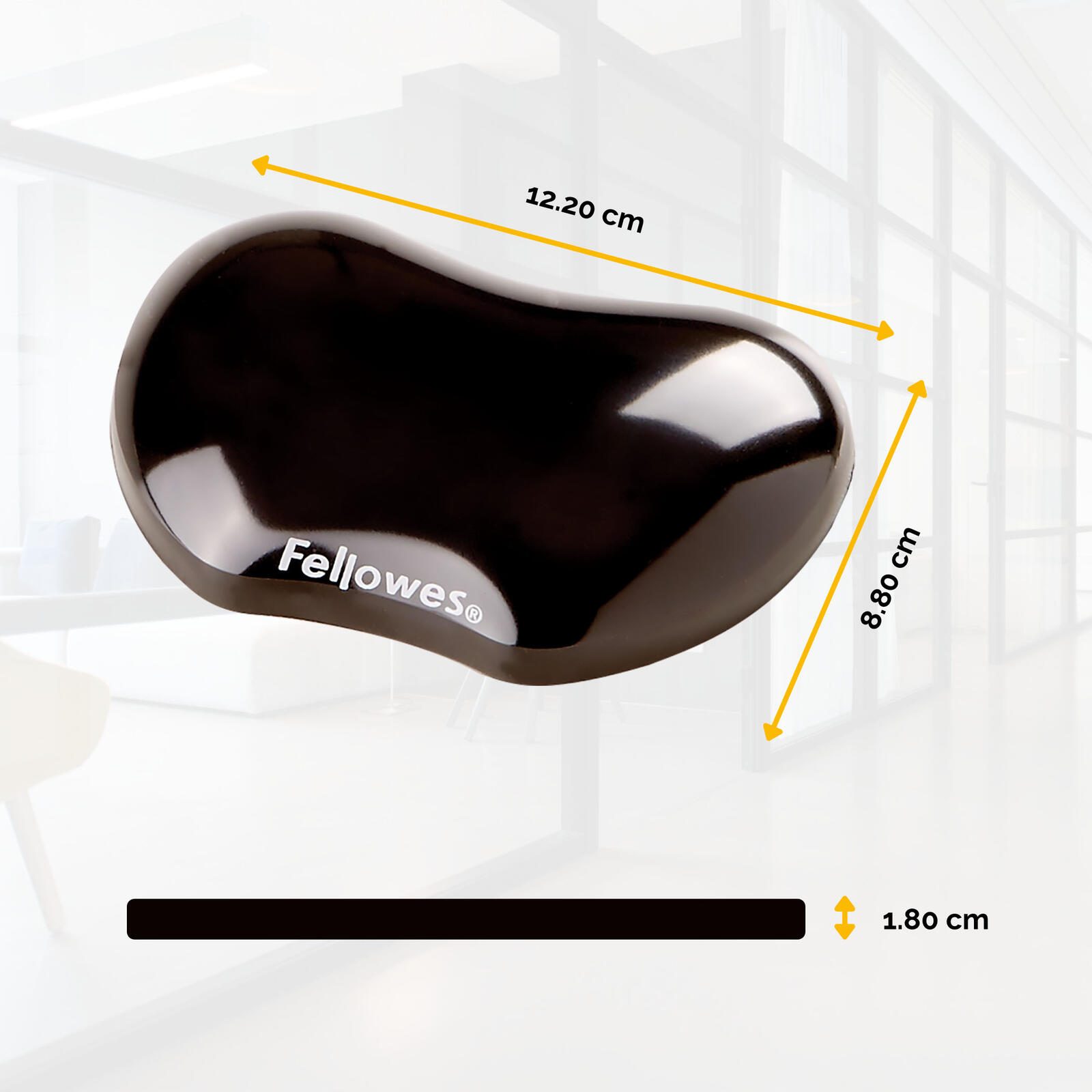 Fellowes Handballenauflage Crystals Gel schwarz
