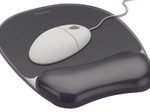 Fellowes Mousepad mit Handgelenkauflage Crystals Gel schwarz