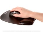 Fellowes Mousepad mit Handgelenkauflage Crystals Gel schwarz