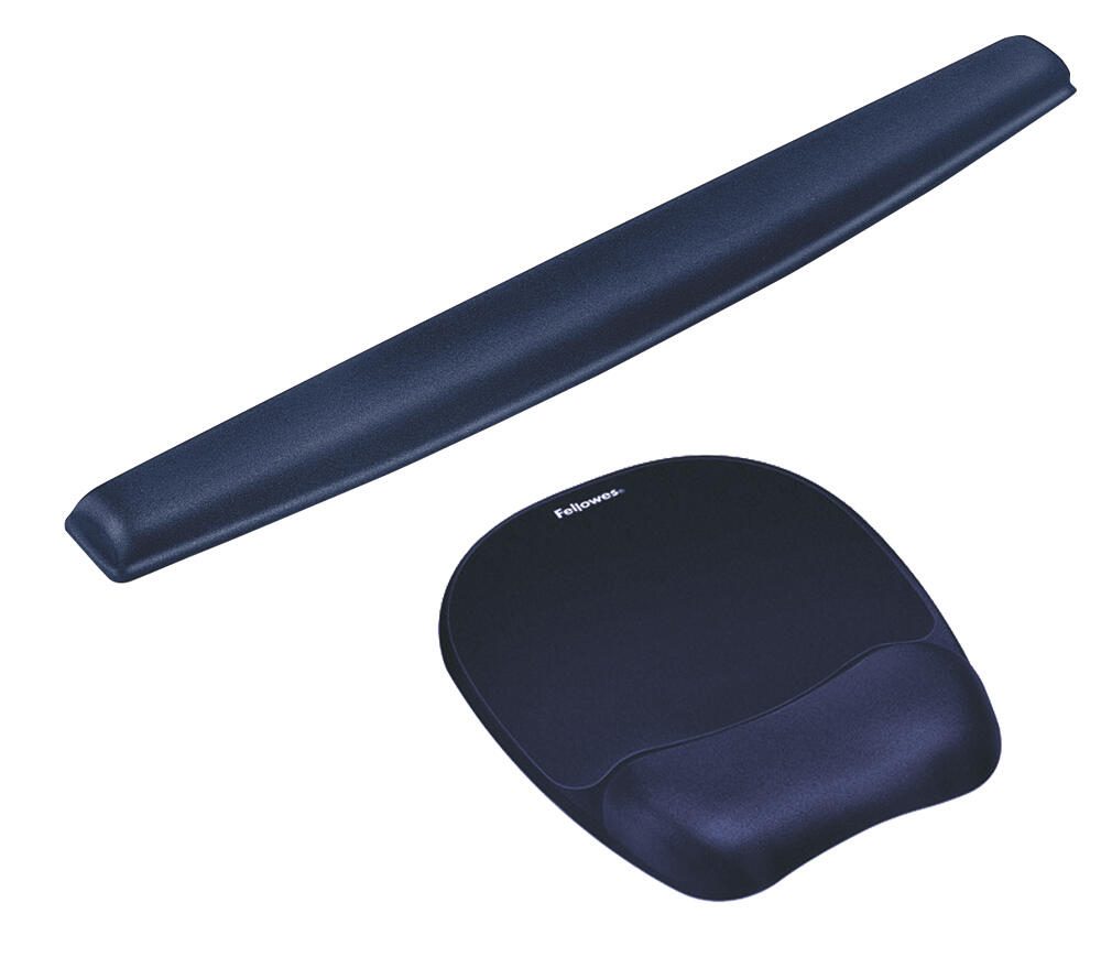 Fellowes Mousepad mit Handgelenkauflage Memory Foam dunkelblau
