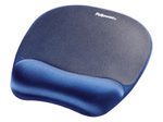 Fellowes Mousepad mit Handgelenkauflage Memory Foam dunkelblau