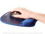 Fellowes Mousepad mit Handgelenkauflage Memory Foam dunkelblau