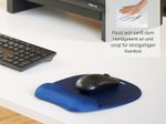 Fellowes Mousepad mit Handgelenkauflage Memory Foam dunkelblau