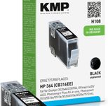 KMP Druckerpatrone H108 schwarz kompatibel zu HP 364 (CB316EE)