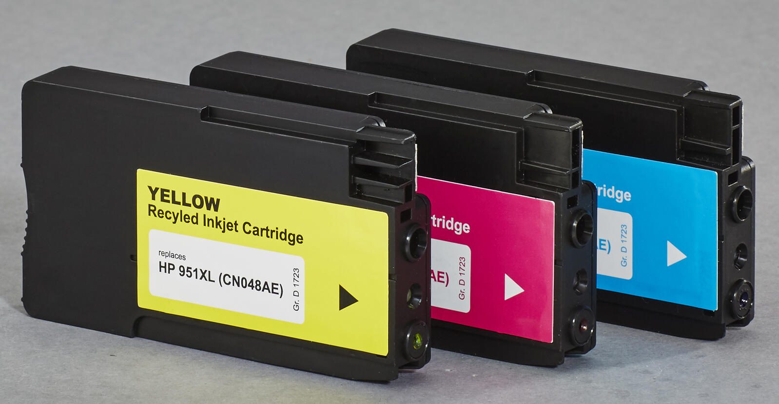 KMP Druckerpatronen H101V cyan, magenta, gelb kompatibel zu HP 951XL (CN046AE/CN047AE/CN048AE), 3er-Set