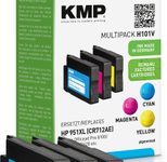 KMP Druckerpatronen H101V cyan, magenta, gelb kompatibel zu HP 951XL (CN046AE/CN047AE/CN048AE), 3er-Set