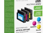 KMP Druckerpatronen H101V cyan, magenta, gelb kompatibel zu HP 951XL (CN046AE/CN047AE/CN048AE), 3er-Set