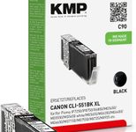 KMP Druckerpatrone C90 schwarz kompatibel zu Canon CLI-551 XL BK
