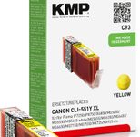 KMP Druckerpatrone C93 gelb kompatibel zu Canon CLI-551 XL Y