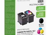 KMP Druckköpfe C95V schwarz, color kompatibel zu Canon PG-540/CL-541, 2er-Set