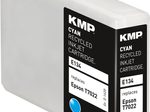 KMP Druckerpatrone E134 cyan kompatibel zu EPSON T7022XL