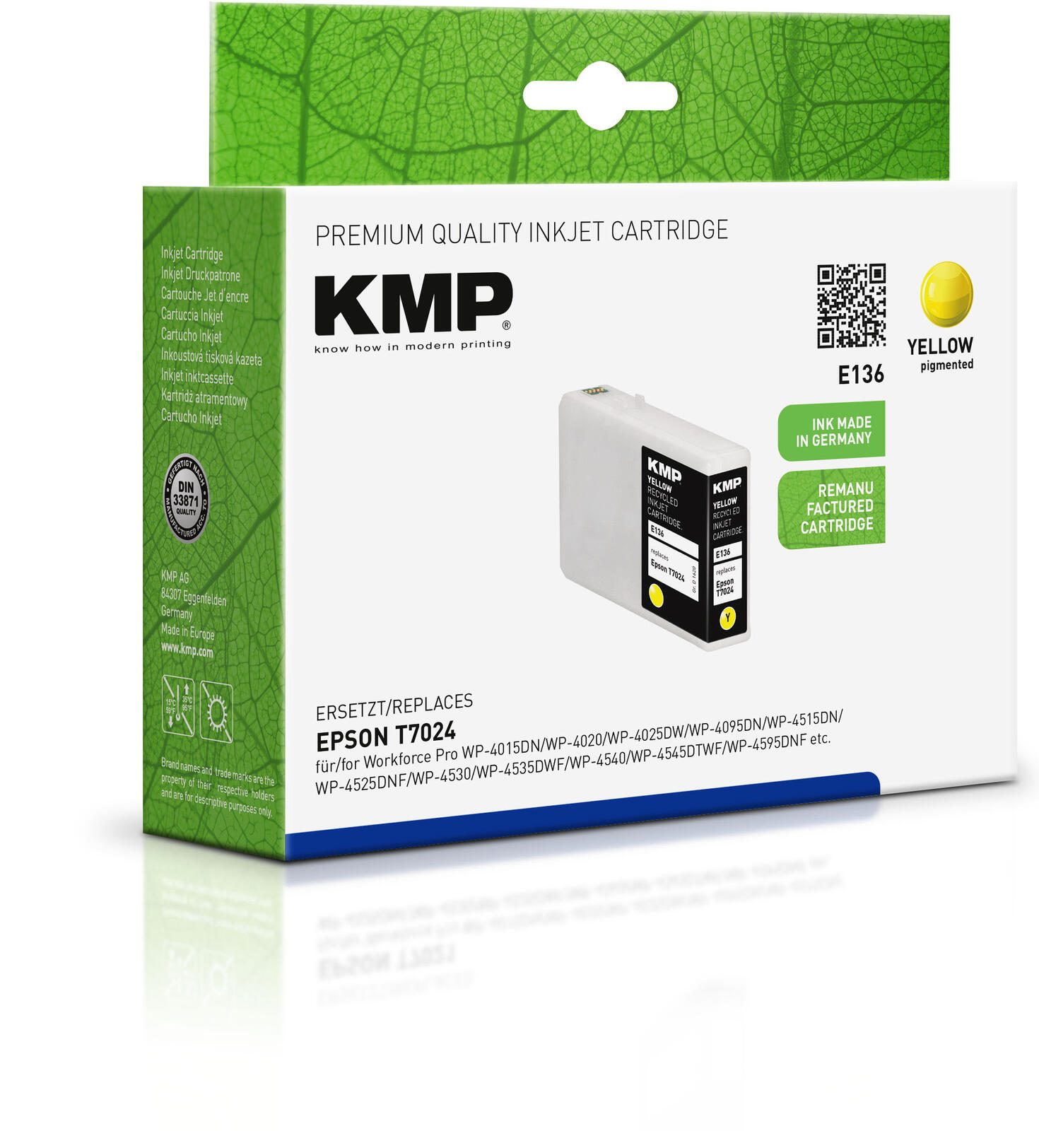KMP Druckerpatrone E136 gelb kompatibel zu EPSON T7024XL