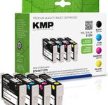 KMP Druckerpatronen E125V schwarz, cyan, magenta, gelb kompatibel zu EPSON T1295L, 4er-Set