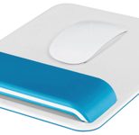 LEITZ Mousepad mit Handgelenkauflage Ergo WOW weiß, blau