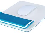 LEITZ Mousepad mit Handgelenkauflage Ergo WOW weiß, blau