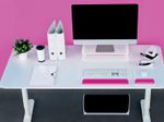 LEITZ Tastatur-Handballenauflage Ergo WOW pink, weiß