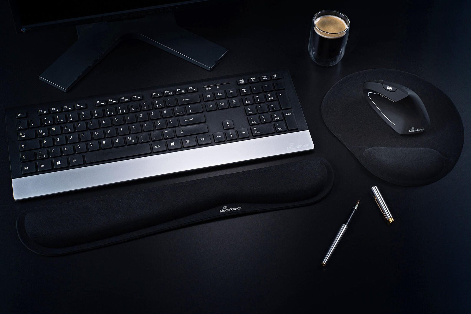 MediaRange Tastatur-Handballenauflage MROS252 schwarz