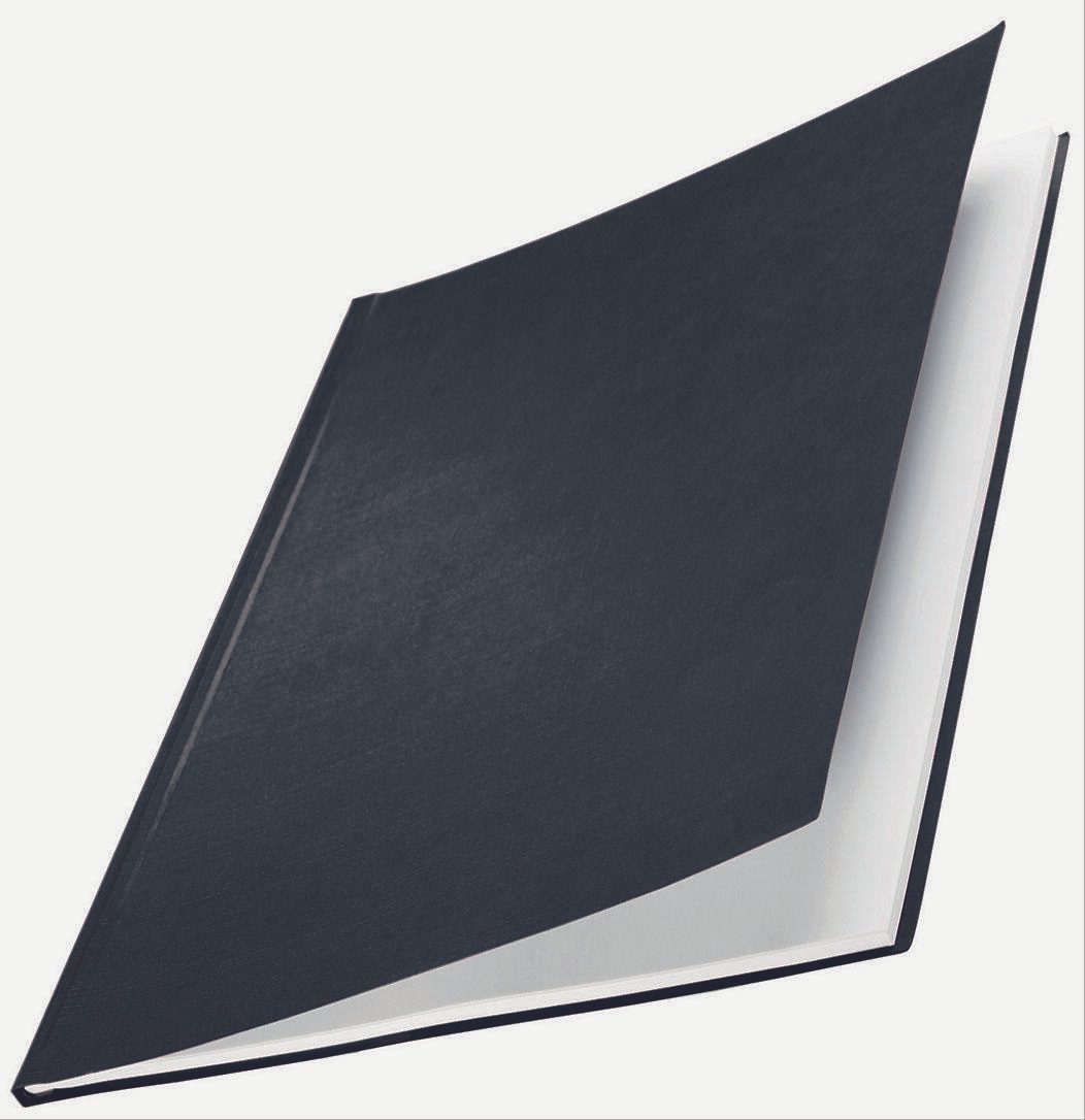 LEITZ Buchbindemappen schwarz für  71-105 Blatt DIN A4
