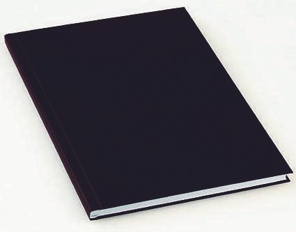 LEITZ Buchbindemappen schwarz für 106-140 Blatt DIN A4