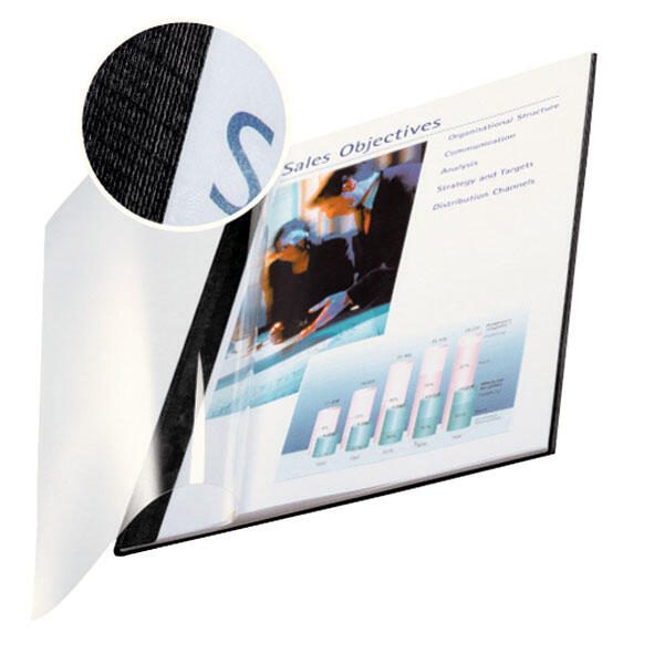 LEITZ Buchbindemappen schwarz für 36-70 Blatt DIN A4