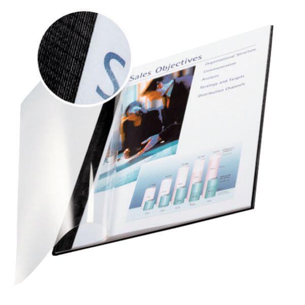 LEITZ Buchbindemappen schwarz für 36-70 Blatt DIN A4