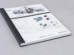 LEITZ Buchbindemappen schwarz für 36-70 Blatt DIN A4