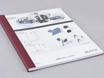 LEITZ Buchbindemappen bordeaux für 36-70 Blatt DIN A4