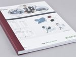 LEITZ Buchbindemappen bordeaux für 71-105 Blatt DIN A4