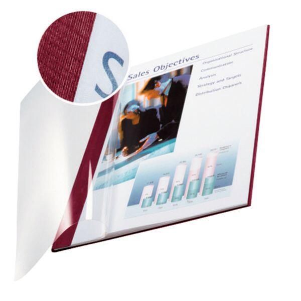 LEITZ Buchbindemappen bordeaux für 106-140 Blatt DIN A4