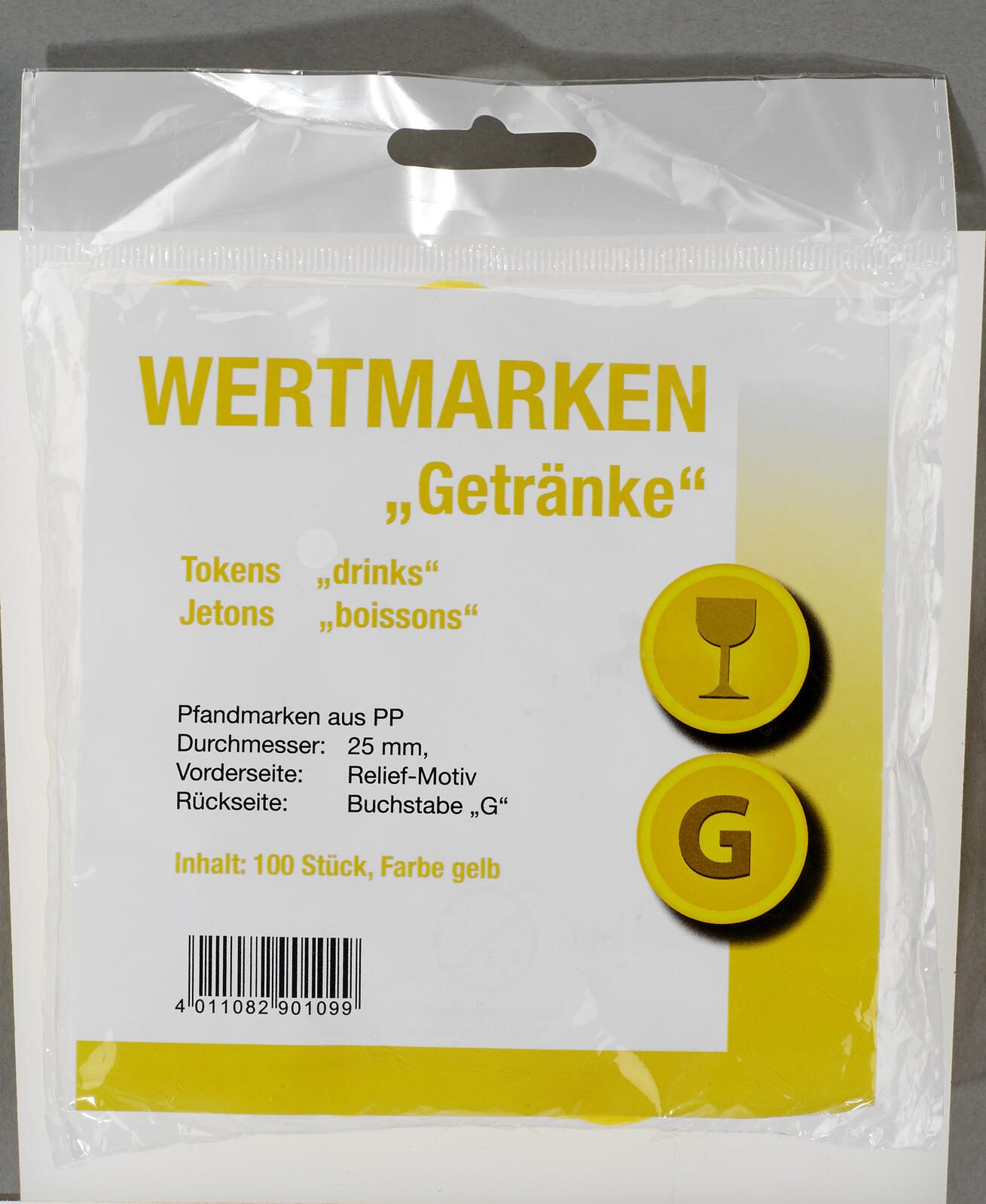 WOLF & APPENZELLER Getränke Wertchips gelb