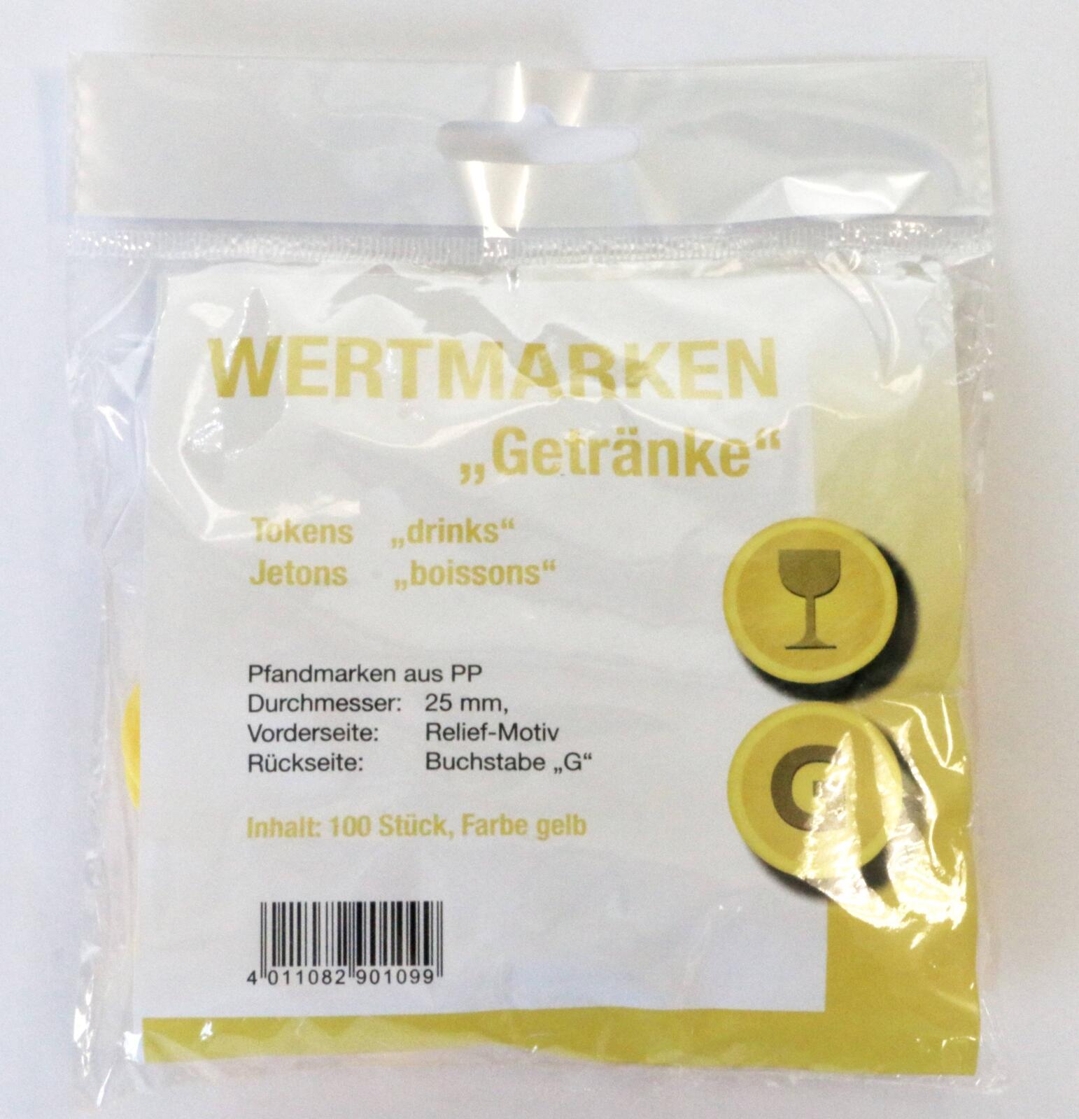 WOLF & APPENZELLER Getränke Wertchips gelb