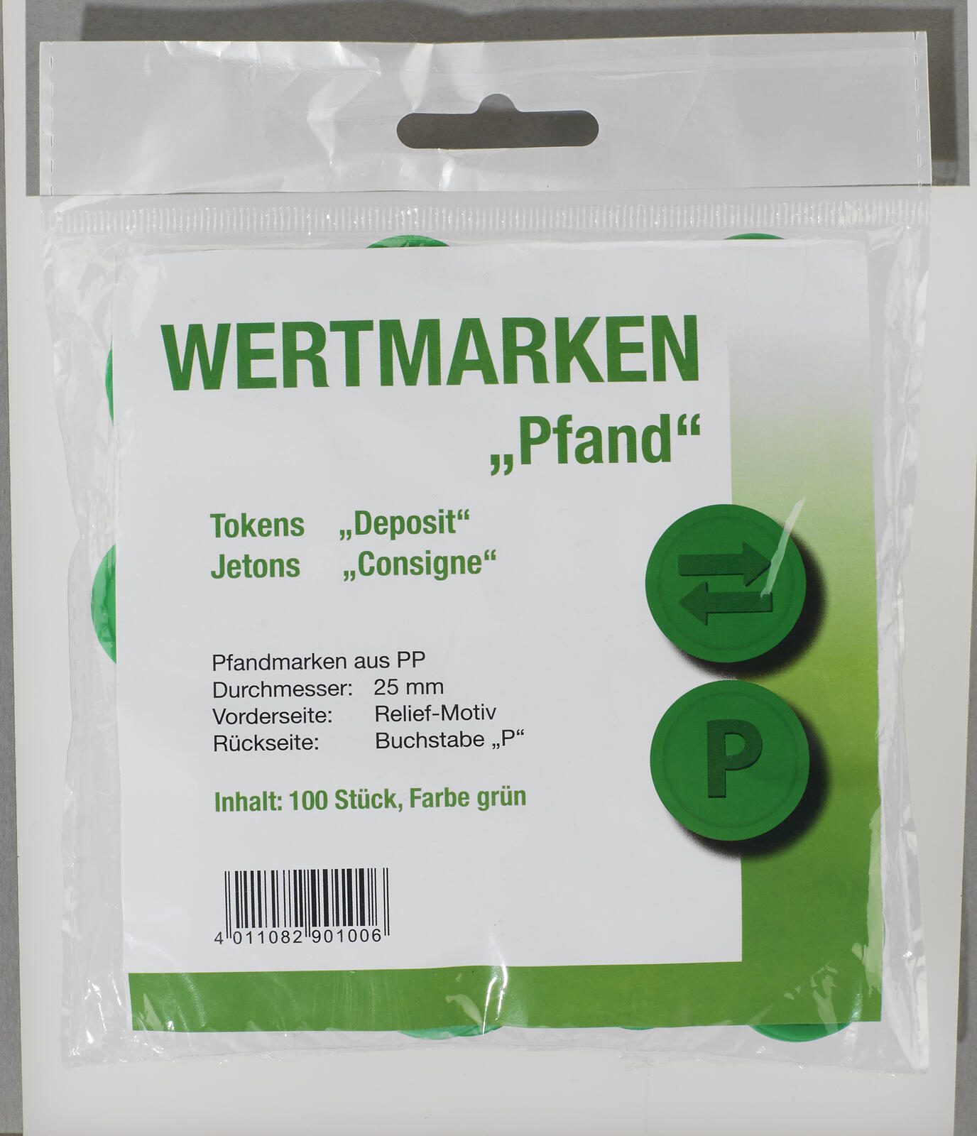 WOLF & APPENZELLER Pfand Wertchips grün