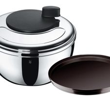 WMF Gourmet Salatschleuder 24 cm 4,0 l silber