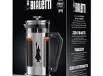 Bialetti Preziosa French-Press - Kaffee- und Teebereiter - silber/schwarz - Edelstahl/Glas - 1l