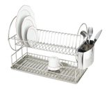 Maximex Exclusiv Duo Geschirrabtropfständer silber