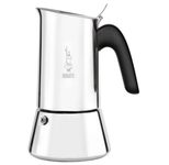 Bialetti Venus - Espressokocher - Edelstahl - silber - für 2 Tassen (nicht für Induktionsherde geeignet!)