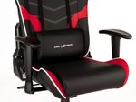 DXRacer Prince Serie OH-PF188-NRW Gaming-Stuhl - Regular / L - PVC Kunstleder - schwarz/rot/weiß