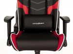 DXRacer Prince Serie OH-PF188-NRW Gaming-Stuhl - Regular / L - PVC Kunstleder - schwarz/rot/weiß