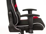 DXRacer Prince Serie OH-PF188-NRW Gaming-Stuhl - Regular / L - PVC Kunstleder - schwarz/rot/weiß