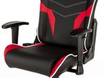 DXRacer Prince Serie OH-PF188-NRW Gaming-Stuhl - Regular / L - PVC Kunstleder - schwarz/rot/weiß