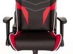 DXRacer Prince Serie OH-PF188-NRW Gaming-Stuhl - Regular / L - PVC Kunstleder - schwarz/rot/weiß