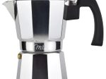 Milu 2 Tassen Espressokocher silber/schwarz